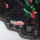 Black Anthurium Print Silk Camisole Top Underwear