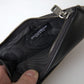 Elegant Black Leather Lanyard Cardholder