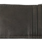 Elegant Black Leather Lanyard Cardholder