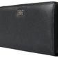 Elegant Black Leather Zip Wallet