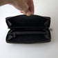 Elegant Black Leather Zip Wallet