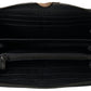 Elegant Black Leather Zip Wallet