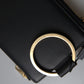 Elegant Black Leather Cardholder with Zip Detail