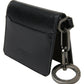 Elegant Black Leather Card Holder