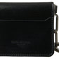Elegant Black Leather Card Holder