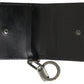 Elegant Black Leather Card Holder