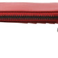 Chic Red Leather Card Holder Wallet