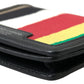 Multicolor Bifold Leather Wallet with Strap