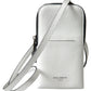 Elegant White Leather Phone Crossbody Bag