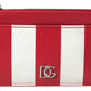 Elegant Striped Leather Card Holder