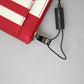 Elegant Striped Leather Card Holder