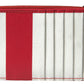 Elegant Striped Leather Card Holder