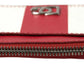 Elegant Striped Leather Card Holder