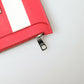 Elegant Striped Leather Card Holder
