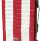 Elegant Striped Leather Card Holder