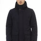 Blue Polyester Men Jacket