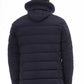 Blue Polyester Men Jacket
