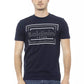 Blue Cotton Men T-Shirt