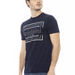 Blue Cotton Men T-Shirt