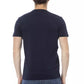 Blue Cotton Men T-Shirt