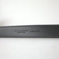 Elegant Black Leather Belt with Metal Buckle
