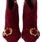 Elegant Velvet Devotion Ankle Boots