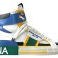 Multicolor High-Top Leather Sneakers