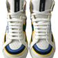 Multicolor High-Top Leather Sneakers