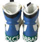 Multicolor High-Top Leather Sneakers