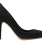 Elegant Suede Leather Stiletto Heels