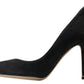 Elegant Suede Leather Stiletto Heels