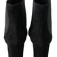 Elegant Black Stretch Ankle Boots
