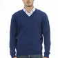 Blue Wool Men Sweater