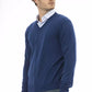 Blue Wool Men Sweater