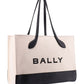 Elegant Two-Tone Leather Tote Shoulder Bag