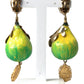 Green Fig Crystal Dangle Earrings