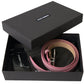 Crystal Embellished Pink Leather Belt