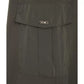 Elegant Cotton Fleece Long Skirt with Logo Detail