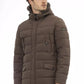 Brown Polyester Men Jacket