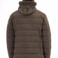 Brown Polyester Men Jacket