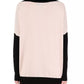Chic Two-Tone Oversized Sweater in Stretch Viscose