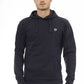 Blue Cotton Men Sweater
