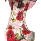 Multicolor floral print Wedges Floral Ankle Strap Sandals