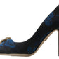 Blue Floral Ayers Crystal Pumps Shoes