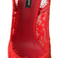 Elegant Red Slingback Heels Pumps