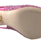 Elegant Slingback Heels in Pink Silk Blend