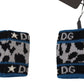 Exclusive Blue Cashmere-Wool Blend Wrist Wrap
