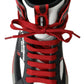 High-Top Leopard Sneakers in Lush Red Tones