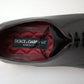Elegant Gold-Accented Black Leather Dress Shoes