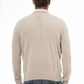 Beige Wool Men Sweater
